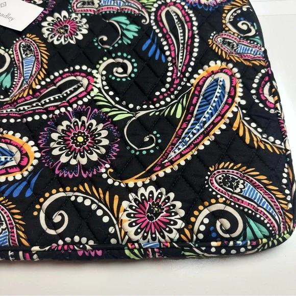 Vera Bradley Multicolor Paisley Laptop SleeveQuilted Cotton 14” ProtectiveCase - Picture 3 of 8